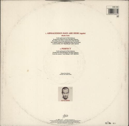 The The Armageddon Days - Etched 12" 12" vinyl single (12 inch record / Maxi-single) UK THE12AR32268