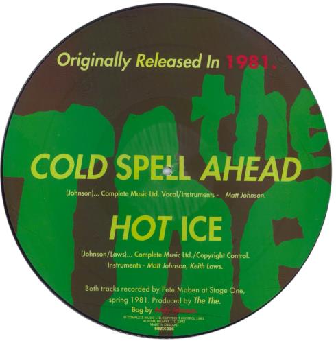 The The Cold Spell Ahead 12" vinyl picture disc (12 inch picture record) UK THE2PCO08717