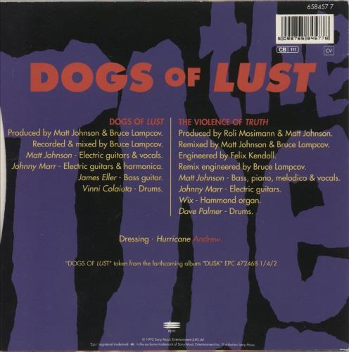 The The Dogs Of Lust - Pink 7" vinyl single (7 inch record / 45) UK THE07DO13107