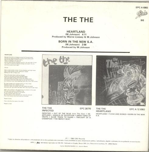 The The Heartland 7" vinyl single (7 inch record / 45) Spanish THE07HE697574