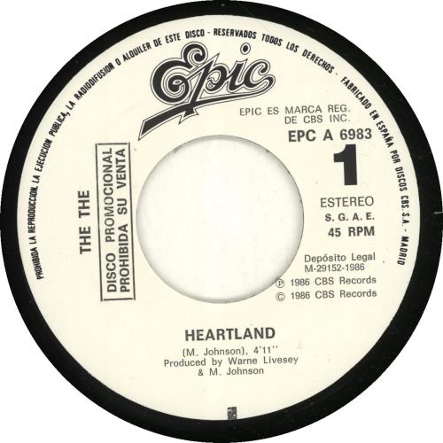The The Heartland 7" vinyl single (7 inch record / 45) Spanish THE07HE697574