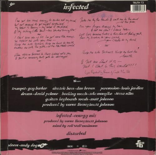 The The Infected 12" vinyl single (12 inch record / Maxi-single) UK THE12IN12514