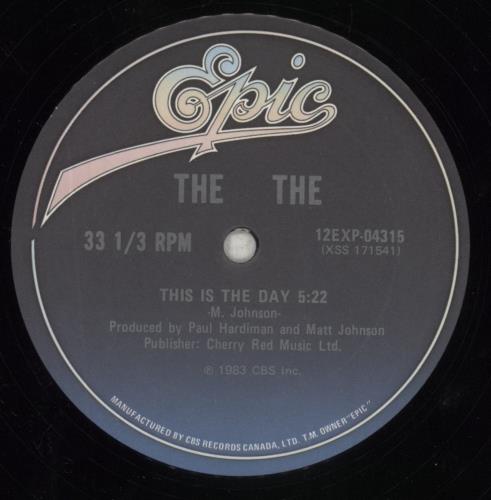 The The This Is The Day 12" vinyl single (12 inch record / Maxi-single) Canadian THE12TH202454