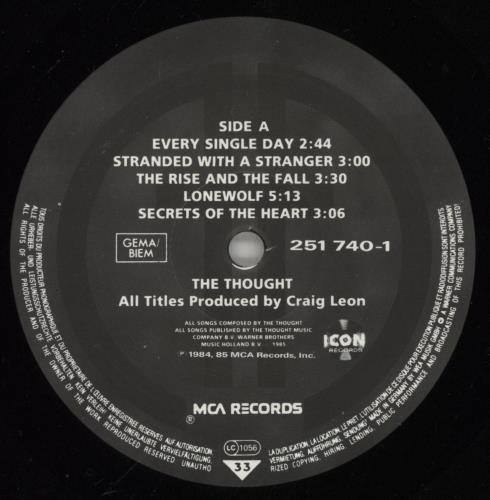 The Thought The Thought vinyl LP album (LP record) German 90QLPTH877914