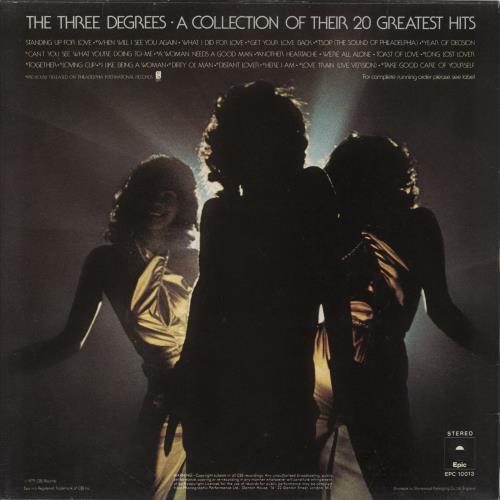 The Three Degrees A Collection Of Their 20 Greatest Hits vinyl LP album (LP record) UK TDGLPAC577820