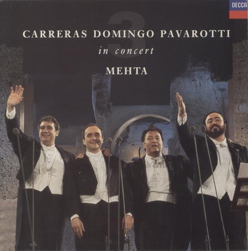 The Three Tenors In Concert - EX vinyl LP album (LP record) UK T3TLPIN862920