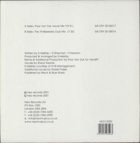 The Thrillseekers Synaesthesia (Fly Away) 12" vinyl single (12 inch record / Maxi-single) UK -NL12SY886371