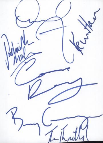 The Thrills Autographs memorabilia UK RILMMAU717524