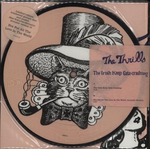 The Thrills The Irish Keep Gate-Crashing - Sealed 7" vinyl picture disc (7 inch picture disc single) UK RIL7PTH881962
