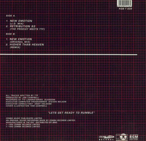 The Time Frequency New Emotion 12" vinyl single (12 inch record / Maxi-single) UK TTF12NE39803