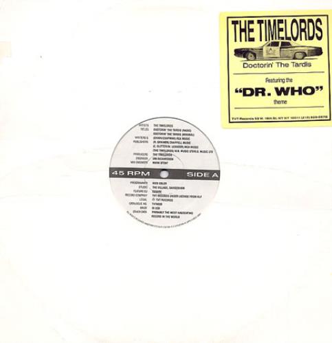 The Timelords Doctorin' The Tardis 12" vinyl single (12 inch record / Maxi-single) US TIM12DO10443