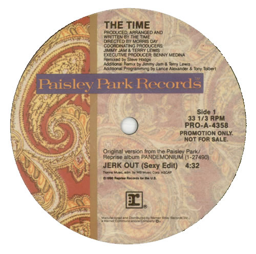 The Time Jerk Out 12" vinyl single (12 inch record / Maxi-single) US TME12JE478122