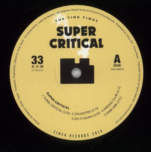 The Ting Tings Super Critical - Picture Disc vinyl LP album (LP record) UK T2TLPSU865292