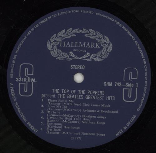 The Top Of The Poppers Sing And Play The Beatles Golden Hits vinyl LP album (LP record) UK 9N6LPSI869958