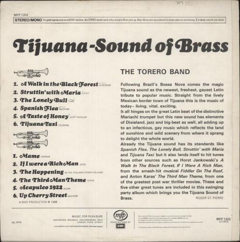 The Torero Band Tijuana - Sound Of Brass vinyl LP album (LP record) UK V-2LPTI600649