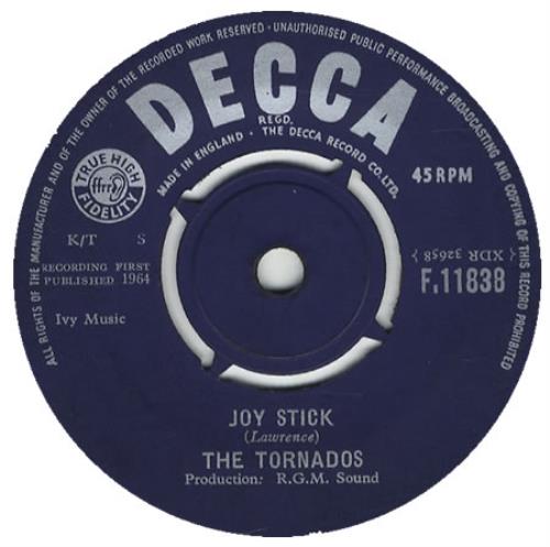 The Tornados Joystick 7" vinyl single (7 inch record / 45) UK TDO07JO296855