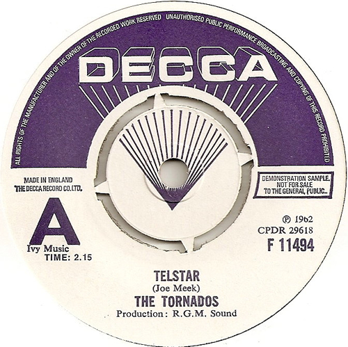 The Tornados Telstar - Demo 7" vinyl single (7 inch record / 45) UK TDO07TE193369