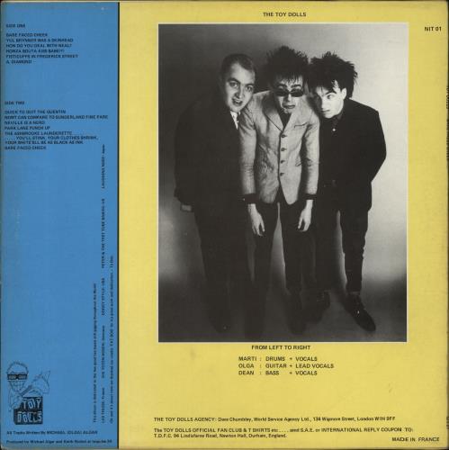 The Toy Dolls (70s) Bare Faced Cheek vinyl LP album (LP record) UK TYDLPBA859866