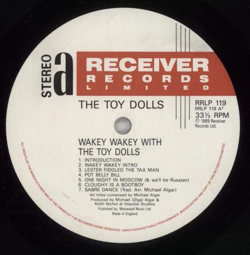 The Toy Dolls (70s) Wakey Wakey! vinyl LP album (LP record) UK TYDLPWA860183