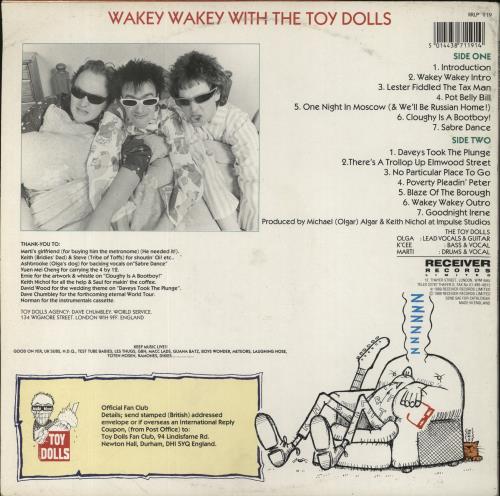 The Toy Dolls (70s) Wakey Wakey! vinyl LP album (LP record) UK TYDLPWA860183