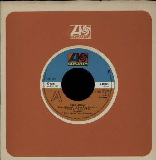 The Trammps Disco Inferno - Wide 7" vinyl single (7 inch record / 45) UK PMM07DI600727