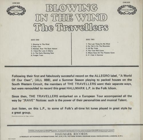 The Travellers Blowing In The Wind vinyl LP album (LP record) UK 2TPLPBL760580
