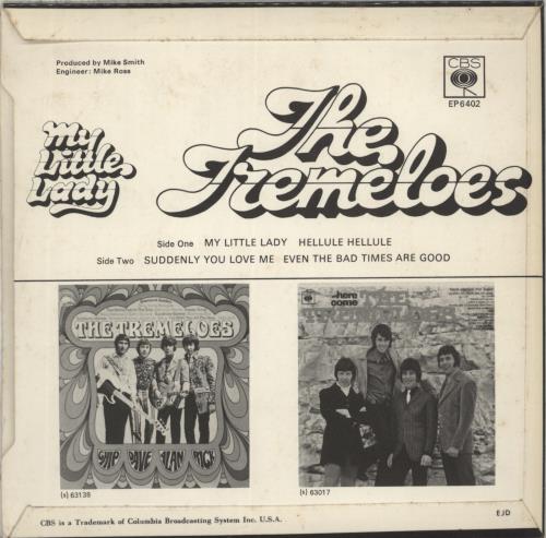 The Tremeloes My Little Lady EP 7" vinyl single (7 inch record / 45) UK TRE07MY617619