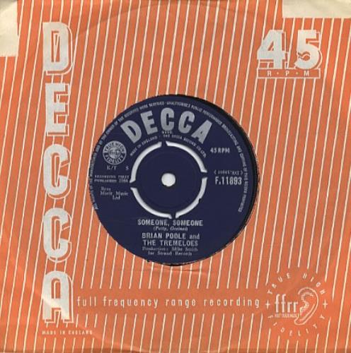 The Tremeloes Someone, Someone 7" vinyl single (7 inch record / 45) UK TRE07SO330983