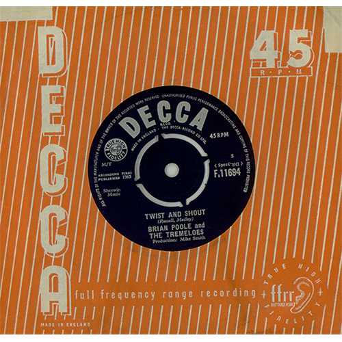 The Tremeloes Twist And Shout 7" vinyl single (7 inch record / 45) UK TRE07TW408291
