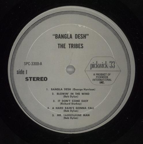 The Tribes Bangla Desh vinyl LP album (LP record) US W9FLPBA625949