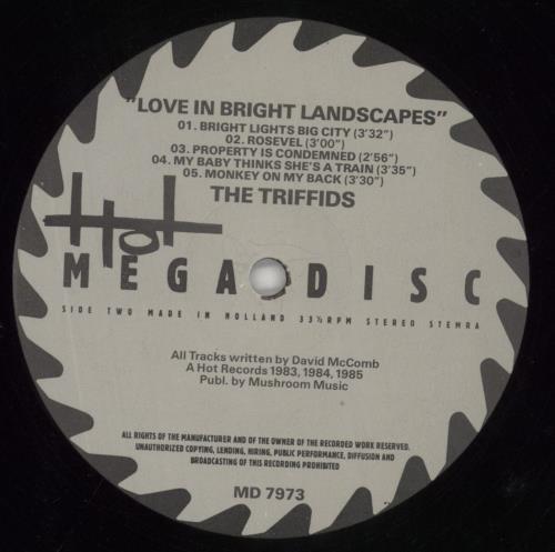 The Triffids (80s) Love In Bright Landscapes vinyl LP album (LP record) Dutch TFILPLO301655