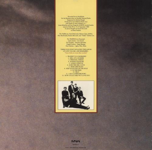 The Triffids (80s) Stockholm - Live vinyl LP album (LP record) Swedish TFILPST856273