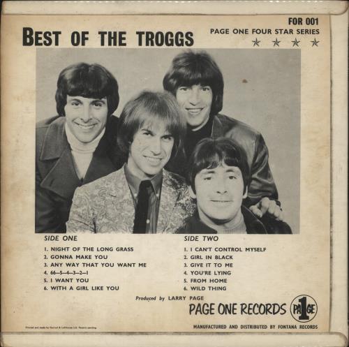 The Troggs Best Of The Troggs - 1st - VG vinyl LP album (LP record) UK TRGLPBE869708