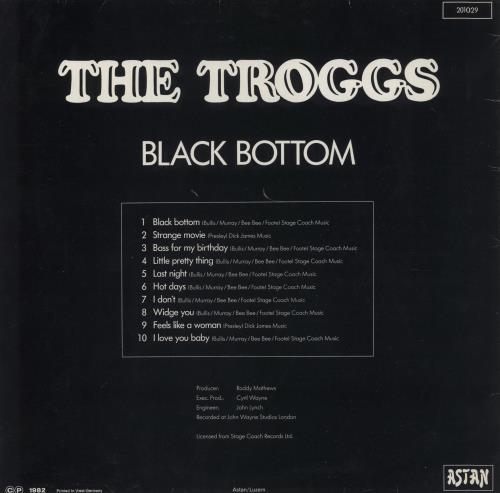 The Troggs Black Bottom vinyl LP album (LP record) Swiss TRGLPBL858577