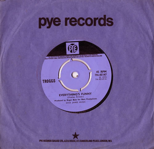 The Troggs Everything's Funny 7" vinyl single (7 inch record / 45) UK TRG07EV579489