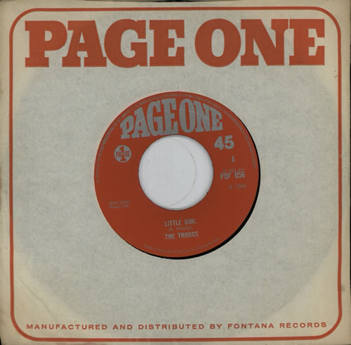 The Troggs Little Girl 7" vinyl single (7 inch record / 45) UK TRG07LI572748