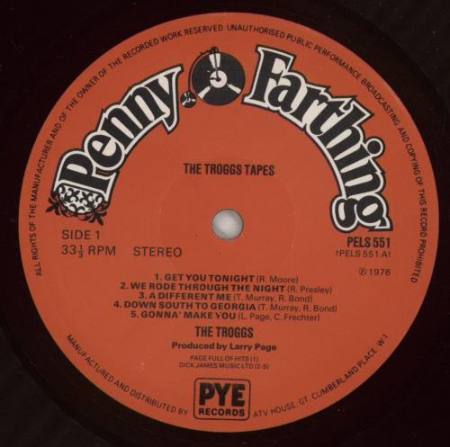 The Troggs The Troggs Tapes vinyl LP album (LP record) UK TRGLPTH445032