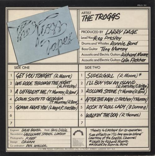 The Troggs The Troggs Tapes vinyl LP album (LP record) UK TRGLPTH445032