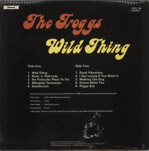 The Troggs Wild Thing vinyl LP album (LP record) UK TRGLPWI625009