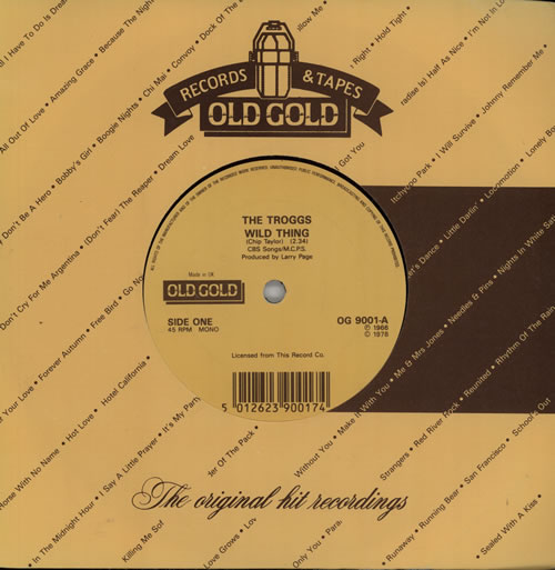 The Troggs Wild Thing 7" vinyl single (7 inch record / 45) UK TRG07WI642006