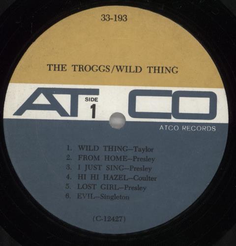 The Troggs Wild Thing vinyl LP album (LP record) US TRGLPWI883264