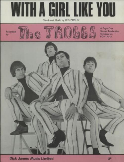 The Troggs With A Girl Like You sheet music UK TRGSMWI604036