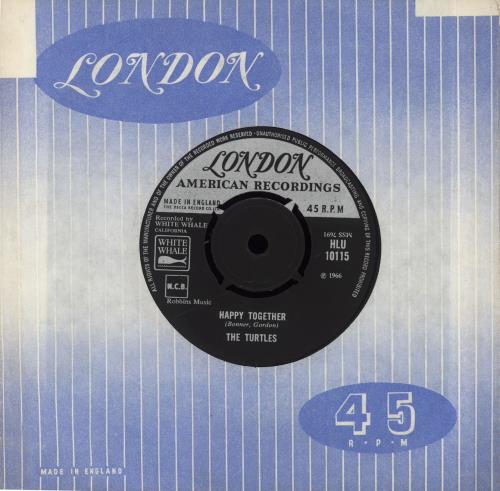 The Turtles Happy Together 7" vinyl single (7 inch record / 45) UK TTL07HA709011