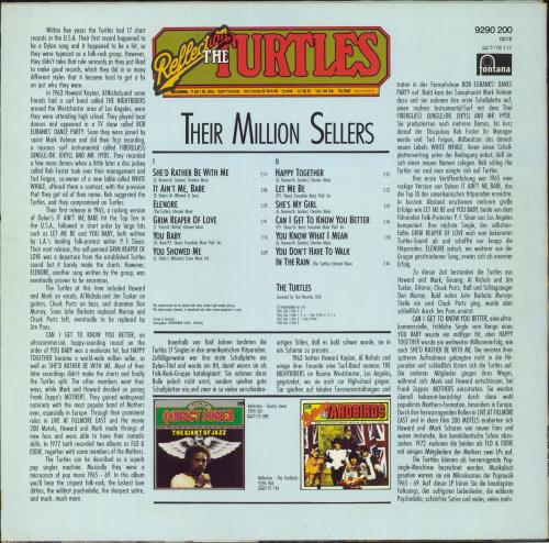 The Turtles Reflection - Their Million Sellers vinyl LP album (LP record) German TTLLPRE806905