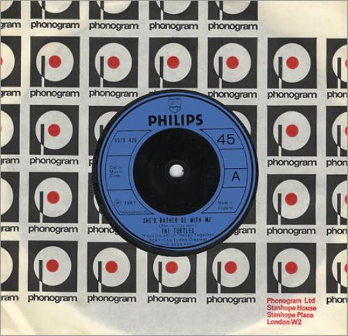 The Turtles She'd Rather Be With Me 7" vinyl single (7 inch record / 45) UK TTL07SH405883