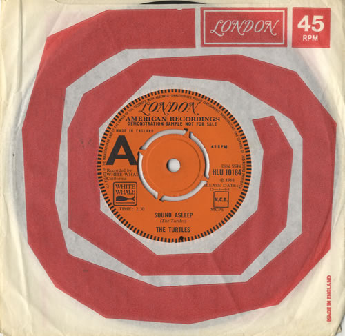The Turtles Sound Asleep 7" vinyl single (7 inch record / 45) UK TTL07SO478038