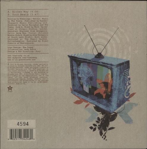 The Twang Either Way - Numbered + Autographed 7" vinyl single (7 inch record / 45) UK TW407EI717052