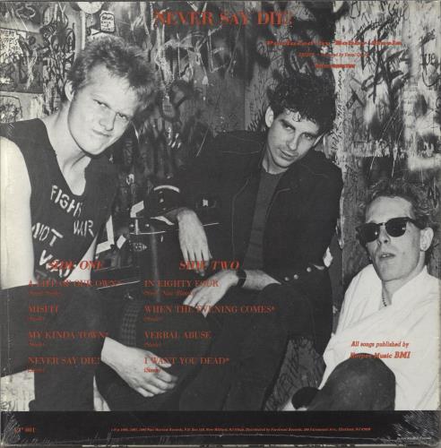 The Undead Never Say Die! vinyl LP album (LP record) US 31LLPNE863165