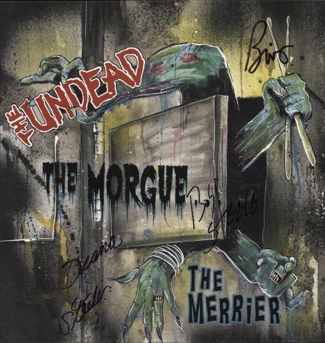 The Undead The Morgue...The Merrier - Purple - Autographed vinyl LP album (LP record) US 31LLPTH783271