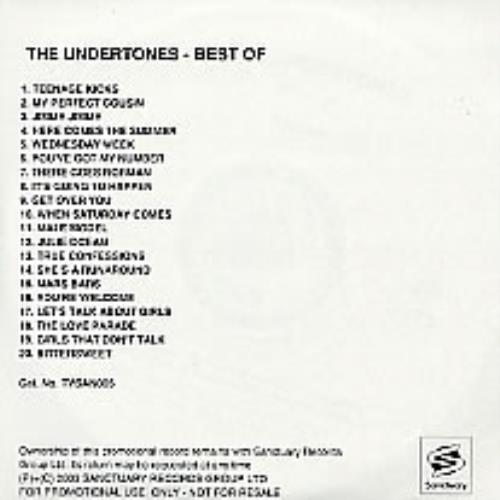 The Undertones Best Of CD-R acetate UK UDTCRBE262397